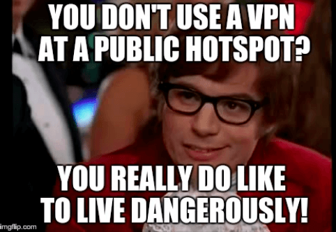 Using public WiFi is dangerous