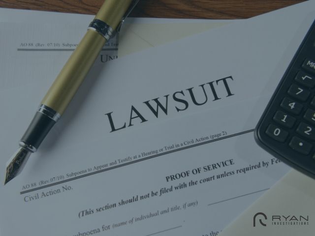 Proof of serving process in a lawsuit